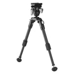 EQ-Precision 2QS A - Zweibein aus Aluminium mit abnehmbarer Picatinny-Schiene und Kugelkopf - Traglast 12 kg