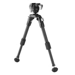 EQ-Precision 1QS C - Zweibein aus Carbon mit abnehmbarer Picatinny-Schiene und Kugelkopf - Traglast 10 kg