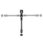 EQ-Precision 2QS C - Zweibein aus Carbon mit abnehmbarer Picatinny-Schiene und Kugelkopf - Traglast 12 kg