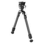 EQ-Precision 2QS C - Zweibein aus Carbon mit abnehmbarer Picatinny-Schiene und Kugelkopf - Traglast 12 kg