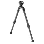 EQ-Precision 2QS C - Zweibein aus Carbon mit abnehmbarer Picatinny-Schiene und Kugelkopf - Traglast 12 kg