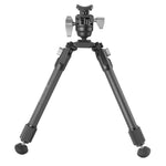 EQ-Precision 2QS C - Zweibein aus Carbon mit abnehmbarer Picatinny-Schiene und Kugelkopf - Traglast 12 kg