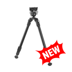 EQ-Precision 3QS A - Zweibein aus Aluminium mit abnehmbarer Picatinny-Schiene und Kugelkopf - Traglast 12 kg