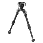 EQ-Precision 1QS A - Zweibein aus Aluminium mit abnehmbarer Picatinny-Schiene und Kugelkopf - Traglast 10 kg