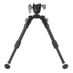 EQ-Precision 1QS A - Zweibein aus Aluminium mit abnehmbarer Picatinny-Schiene und Kugelkopf - Traglast 10 kg