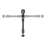 EQ-Precision 2QS A - Zweibein aus Aluminium mit abnehmbarer Picatinny-Schiene und Kugelkopf - Traglast 12 kg