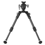EQ-Precision 1QS C - Zweibein aus Carbon mit abnehmbarer Picatinny-Schiene und Kugelkopf - Traglast 10 kg