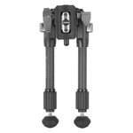 EQ-Precision 2QS A - Zweibein aus Aluminium mit abnehmbarer Picatinny-Schiene und Kugelkopf - Traglast 12 kg
