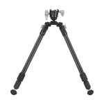EQ-Precision 3QS A - Zweibein aus Aluminium mit abnehmbarer Picatinny-Schiene und Kugelkopf - Traglast 12 kg