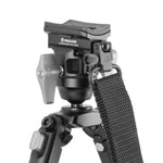 EQ-Precision 3QS C - Zweibein aus Carbon mit abnehmbarer Picatinny-Schiene und Kugelkopf - Traglast 12 kg (Kopie)