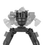 EQ-Precision 3QS C - Zweibein aus Carbon mit abnehmbarer Picatinny-Schiene und Kugelkopf - Traglast 12 kg (Kopie)