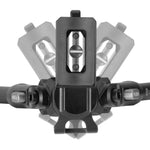 Equalizer 2 A - Zweibein aus Aluminium mit fester Picatinny-Schiene - Traglast 12 kg