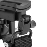 Equalizer 2QS A - Zweibein aus Aluminium mit abnehmbarer Picatinny-Schiene - Traglast 12 kg