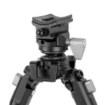 Equalizer 3QS C - Zweibein aus Aluminium mit abnehmbarer Picatinny-Schiene - Traglast 12 kg