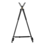QUEST B62 C - Leichtes Carbon-Zweibein mit V-Yoke-Gewehrablage für präzise Unterstützung - Traglast 7 kg
