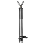 QUEST B62 C - Leichtes Carbon-Zweibein mit V-Yoke-Gewehrablage für präzise Unterstützung - Traglast 7 kg