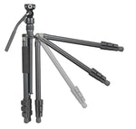 VESTA GO 264AV12 Reisestativ aus Aluminium mit Videokopf - 6 kg Traglast